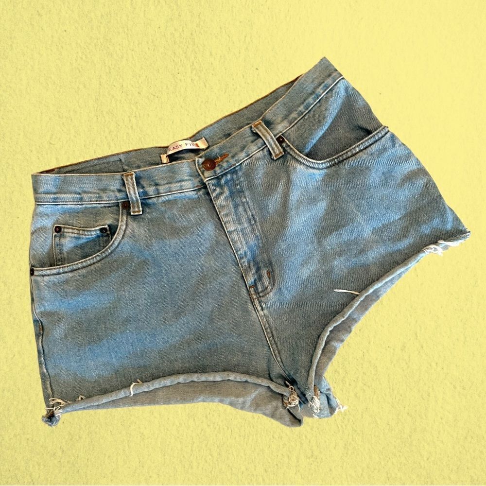 Vintage Bill Blass cut off jean shorts cheeky